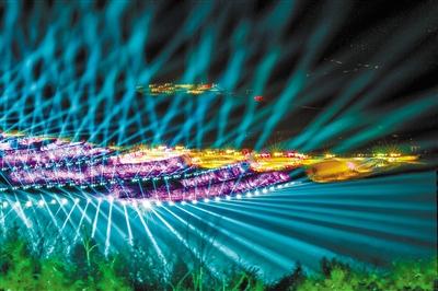 蘭山每晚都有炫酷燈光秀 你想看嗎？