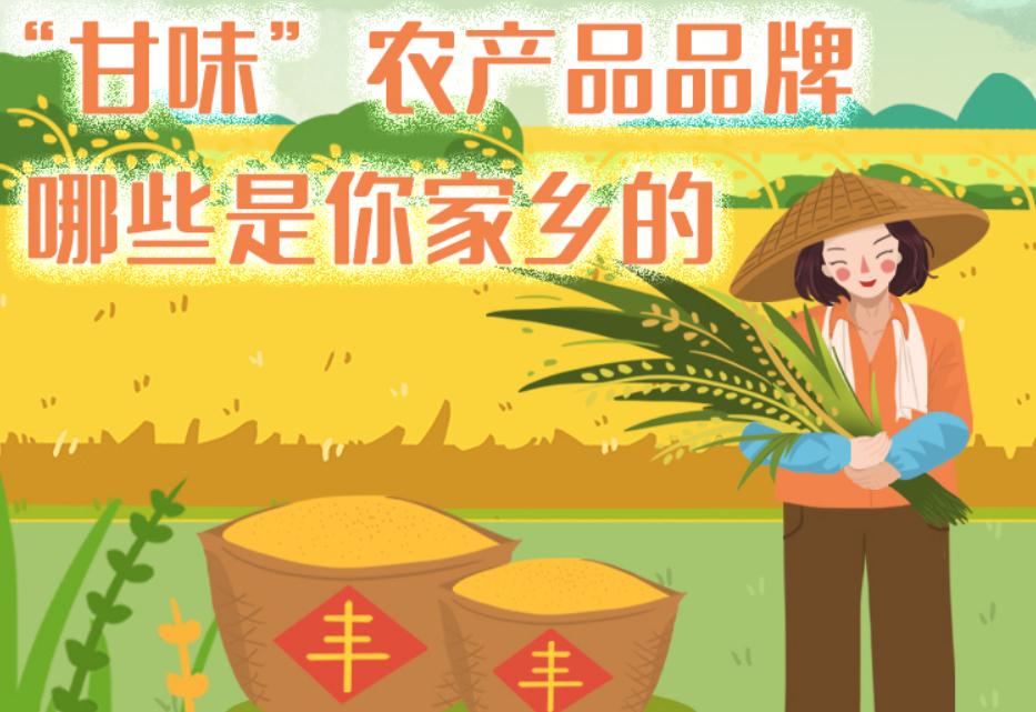 一圖帶你了解“甘味”農(nóng)產(chǎn)品品牌 ，哪些是你家鄉(xiāng)的？