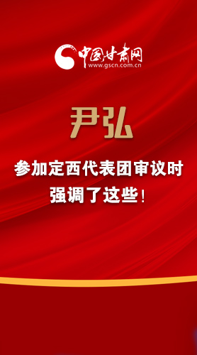 【2022甘肅兩會(huì)·圖解】尹弘書記參加定西代表團(tuán)審議時(shí)強(qiáng)調(diào)了這些！