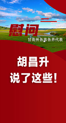  圖解|慰問甘南州各族各界代表 胡昌升說了這些！