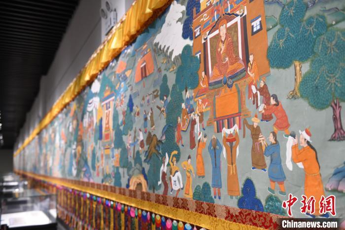 8月20日，“塔影河聲吉祥千年——涼州會(huì)盟暨蘭州與武威文物聯(lián)展”在蘭州市博物館開(kāi)展。戴文昌 攝