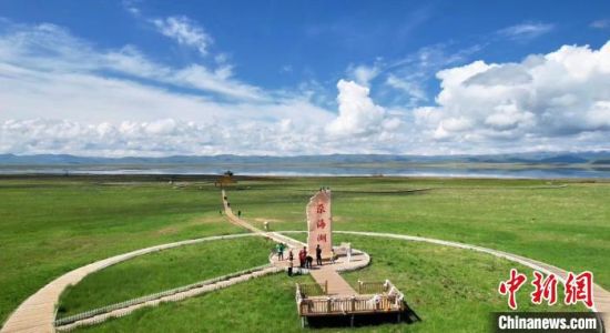 2024年6月，甘肅甘南州碌曲縣尕海湖。(資料圖)高瑩 攝